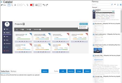 Catalist - Flamory bookmarks and screenshots