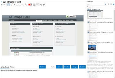 CF Image Host - Flamory bookmarks and screenshots
