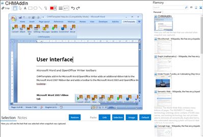 CHMAddIn - Flamory bookmarks and screenshots