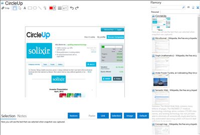 CircleUp - Flamory bookmarks and screenshots
