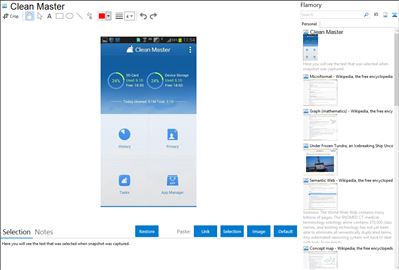 Clean Master - Flamory bookmarks and screenshots