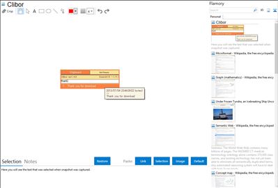 Clibor - Flamory bookmarks and screenshots