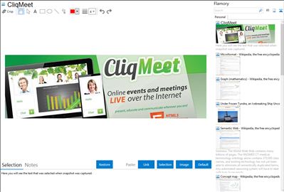 CliqMeet - Flamory bookmarks and screenshots