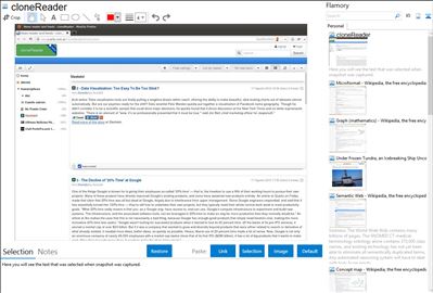 cloneReader - Flamory bookmarks and screenshots