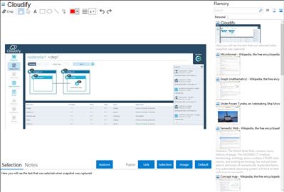 Cloudify - Flamory bookmarks and screenshots