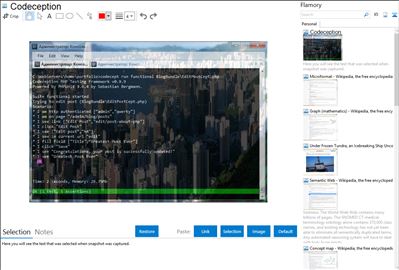 Codeception - Flamory bookmarks and screenshots