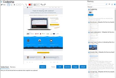 Codeship - Flamory bookmarks and screenshots