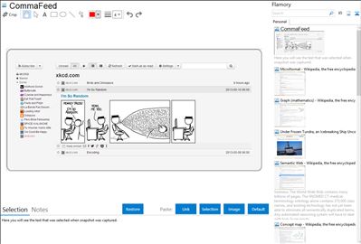 CommaFeed - Flamory bookmarks and screenshots