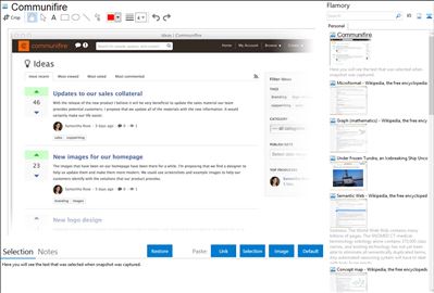 Communifire - Flamory bookmarks and screenshots