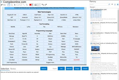 Compileonline.com - Flamory bookmarks and screenshots
