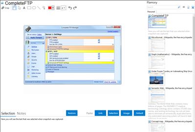 CompleteFTP - Flamory bookmarks and screenshots