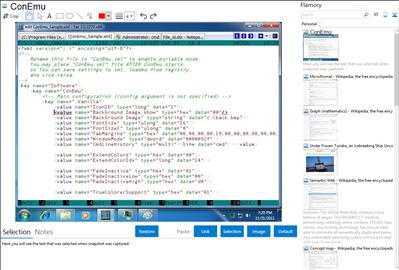 ConEmu - Flamory bookmarks and screenshots