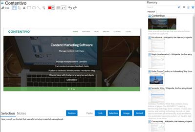 Contentivo - Flamory bookmarks and screenshots