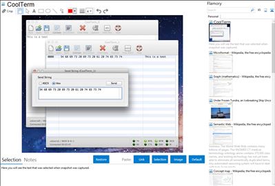 CoolTerm - Flamory bookmarks and screenshots