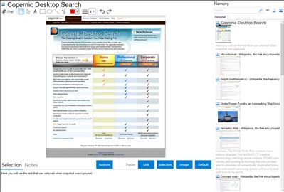 Copernic Desktop Search - Flamory bookmarks and screenshots