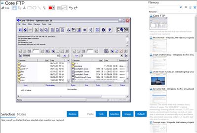 Core FTP - Flamory bookmarks and screenshots