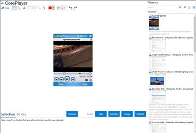 CorePlayer - Flamory bookmarks and screenshots