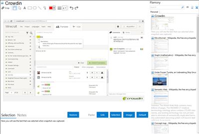 Crowdin - Flamory bookmarks and screenshots