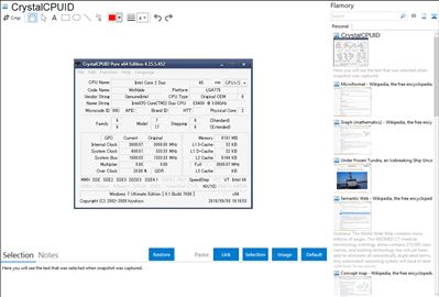 CrystalCPUID - Flamory bookmarks and screenshots
