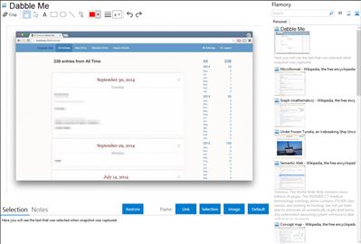 Dabble Me - Flamory bookmarks and screenshots