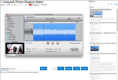 Daniusoft iPhone Ringtone Maker - Flamory bookmarks and screenshots