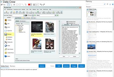 Data Crow - Flamory bookmarks and screenshots