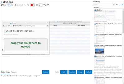 dbinbox - Flamory bookmarks and screenshots