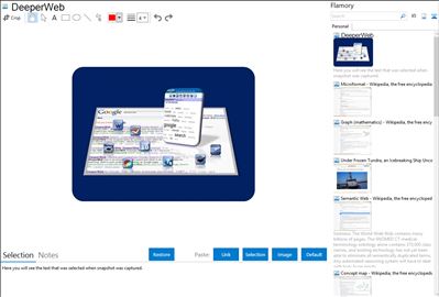 DeeperWeb - Flamory bookmarks and screenshots