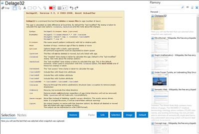 Delage32 - Flamory bookmarks and screenshots
