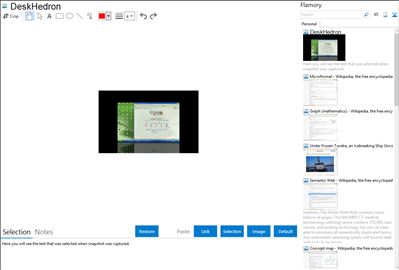 DeskHedron - Flamory bookmarks and screenshots