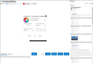 DesktopSlides - Flamory bookmarks and screenshots