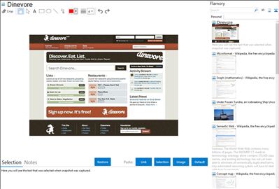 Dinevore - Flamory bookmarks and screenshots