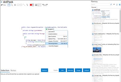 dotPeek - Flamory bookmarks and screenshots