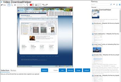 Video DownloadHelper - Flamory bookmarks and screenshots