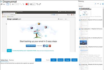 Dropmyemail - Flamory bookmarks and screenshots
