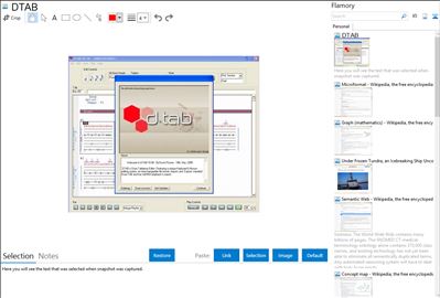 DTAB - Flamory bookmarks and screenshots