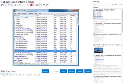 dupeGuru Picture Edition - Flamory bookmarks and screenshots