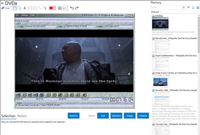 DVDx - Flamory bookmarks and screenshots