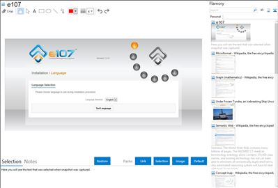 e107 - Flamory bookmarks and screenshots