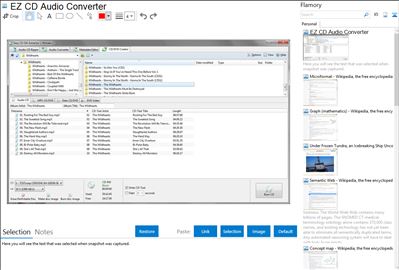 EZ CD Audio Converter - Flamory bookmarks and screenshots