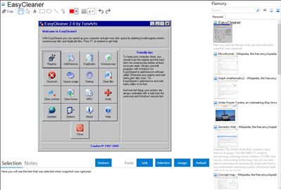 EasyCleaner - Flamory bookmarks and screenshots