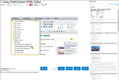 Easy WebContent HTML Editor - Flamory bookmarks and screenshots