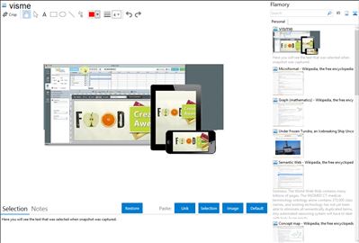 visme - Flamory bookmarks and screenshots