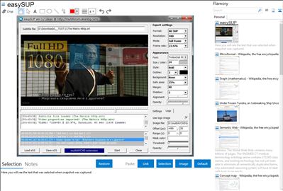 easySUP - Flamory bookmarks and screenshots