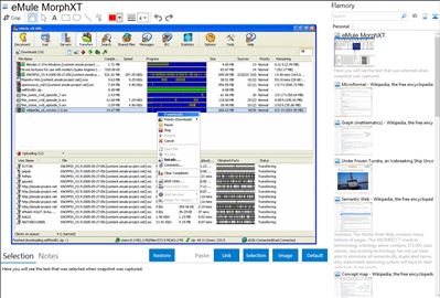 eMule MorphXT - Flamory bookmarks and screenshots