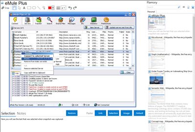 eMule Plus - Flamory bookmarks and screenshots