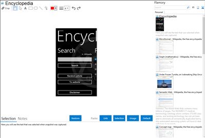 Encyclopedia - Flamory bookmarks and screenshots