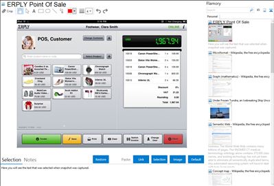 ERPLY Point Of Sale - Flamory bookmarks and screenshots