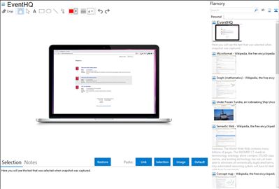 EventHQ - Flamory bookmarks and screenshots