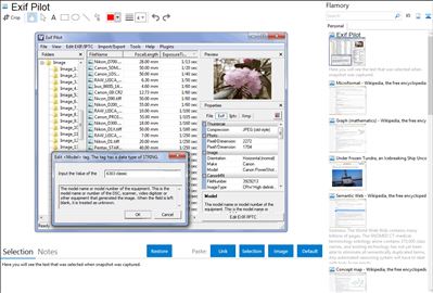 Exif Pilot - Flamory bookmarks and screenshots